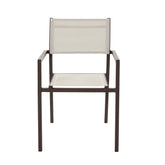 Naterial Orion Alpha ll Dininig Armchair Textilene 2x1 Moka,